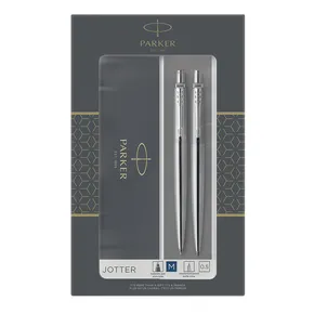Zestaw ołówków i długopisu CT ze stali nierdzewnej Parker Jotter